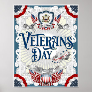 Allin Gray "VICTORIAANS VETERANDAG" Zware voorraad Poster
