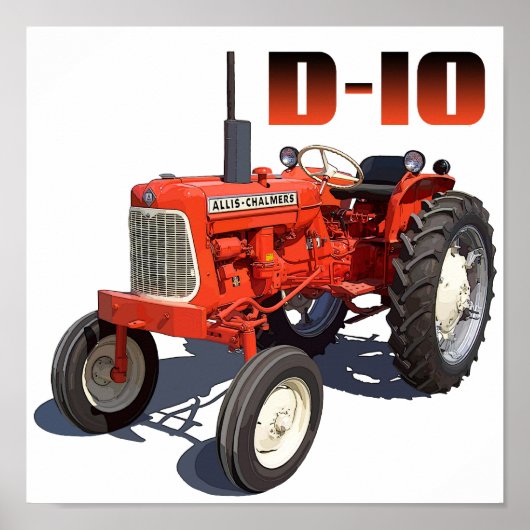 Allis Chalmers D-10 Tractor Poster (Voorkant)