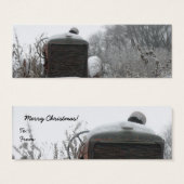 Allis Chalmers kerstcadeau Label Mini Visitekaartjes (Voorkant /achterkant)