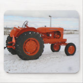 Allis Chalmers Tractor Snow Scene Mouspad Muismat (Voorkant)