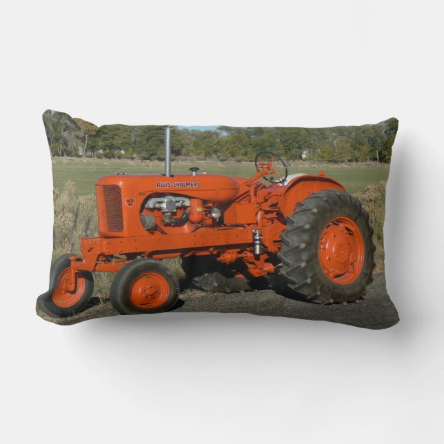 Allis Chalmers Tractor Summer Lumbar Pillow Kussen (Voorkant)