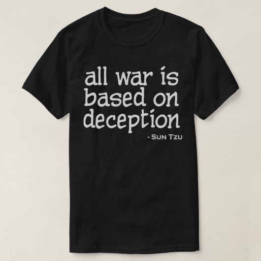 Allis gebaseerd op Deception Sun Tzu T-shirt (Design voorkant)