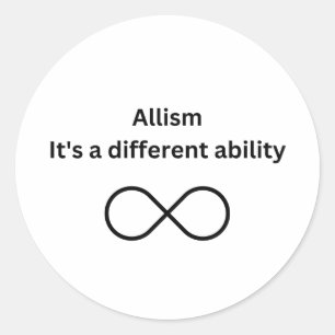 Allism - het is een andere sticker voor vaardighed