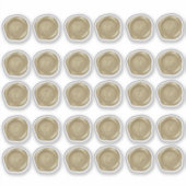 Allison1 Geel Goud Faux Wax Seals Sticker (Voorkant)