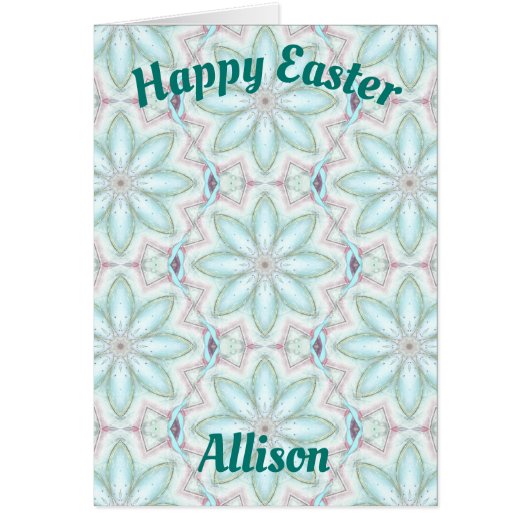 ALLISON ~ motif de carte de Pâques personnalisé ~ (Devant)