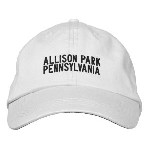 ALLISON PARK Pennsylvania Hoed Geborduurde Pet