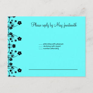 Allison Rachel Flowers & Pearls RSVP Kaartje