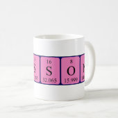 Allisson nom de table périodique mug (Devant droit)