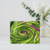 Allium Abstract Briefkaart (Staand voorkant)