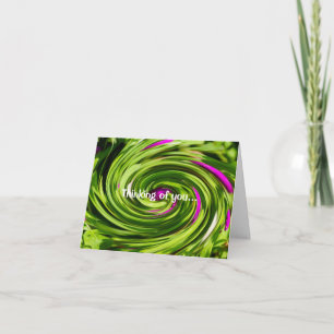 Allium Abstract denken aan jou Kaart