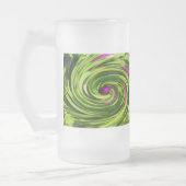 Allium Abstrait Verre Frosted Beer Mug (Gauche)