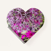 Allium & Fleurs d'été Carnet cardiaque (Devant)