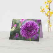 ALLIUM FLEURS PENSER À VOUS CARTES (Fleur jaune)
