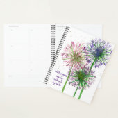 Allium Flowers Inspirerend woorden gepersonaliseer Planner (Display)