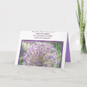 ALLIUM - GELUKKIGE VERJAARDAG KAART (Achterkant)