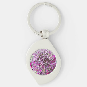 Allium & Zomerbloemen Metaal Sleutelhanger