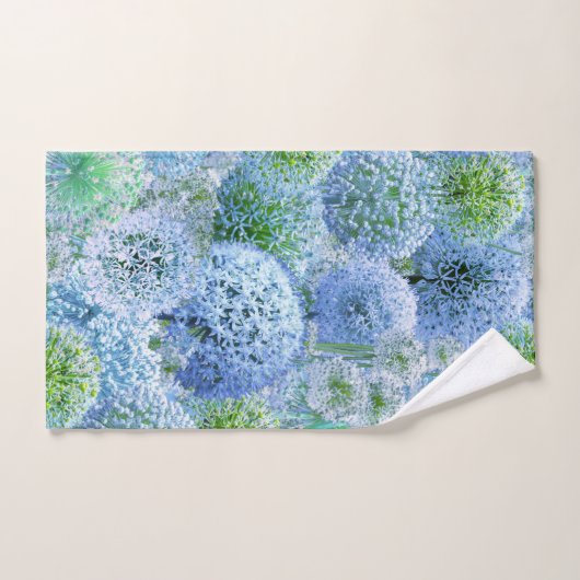 Alliums Bleus (Serviette à main)