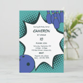 Allons au bowling Invitation de la fête du 10e ann (Debout devant)