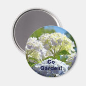 Allons au jardin ! aimants Fleurs d'Hydrangea Bleu (Recto/Verso)