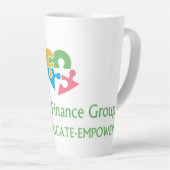 Allons au travail Dames Latte Mug (Angle droit)