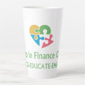 Allons au travail Dames Latte Mug (Devant)
