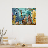 Allons Au Zoo - Poster (Cuisine)