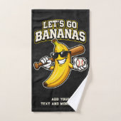 Allons Bananes Baseball Rétro Banane Drôle (Serviette à main)