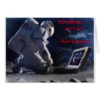 ALLONS ! - Blanc de carte de Yuri Gagarin