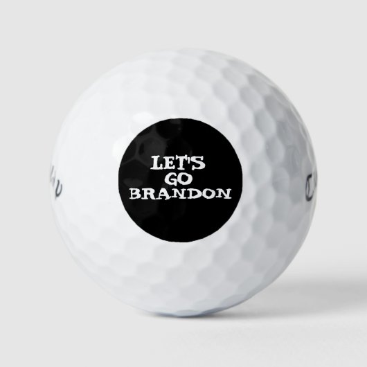 ALLONS BRANDON ! BALLES DE GOLF (Devant)