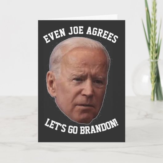 ALLONS BRANDON BIDEN ACCEPTE LA carte d'anniversai (Devant)