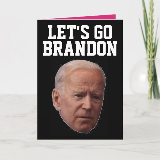 ALLONS BRANDON BIDEN CARTES D'ANNIVERSAIRE (Devant)