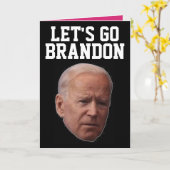 ALLONS BRANDON BIDEN CARTES D'ANNIVERSAIRE (Fleur jaune)
