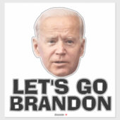 ALLONS BRANDON BIDEN DIE-CUT STYLE DECAL STICKER (Feuille)