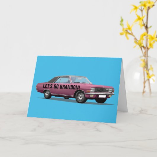 ALLONS BRANDON ! CARTES CLASSIQUES D'ANNIVERSAIRE  (Fleur jaune)