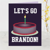 ALLONS BRANDON ! CARTES D'ANNIVERSAIRE (Fleur jaune)
