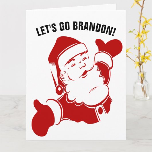 ALLONS BRANDON ! CARTES DE NOËL SURDIMENSIONNÉES p (Fleur jaune)