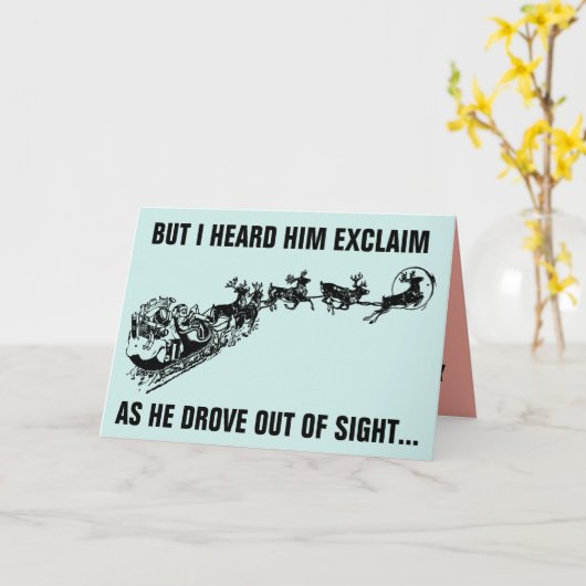 ALLONS BRANDON ! CARTES DE NOËL SURDIMENSIONNÉES S (Fleur jaune)