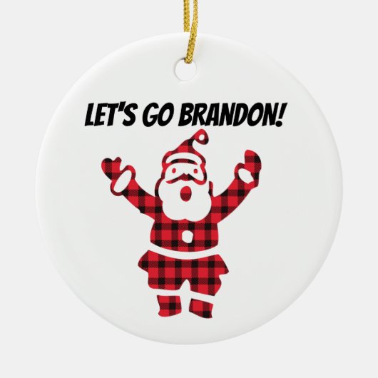 ALLONS BRANDON ! Ornement de Noël (Devant)