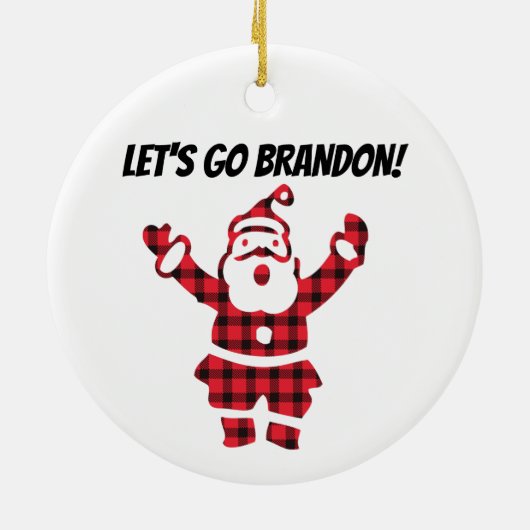 ALLONS BRANDON ! Ornement de Noël (Dos)