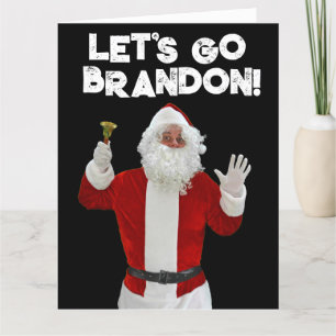 ALLONS BRANDON PÈRE NOËL BIDEN GRANDE CARTE DE NOË