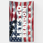 ALLONS BRANDON ! [Police 1] Bannière de vinyle (Vertical)