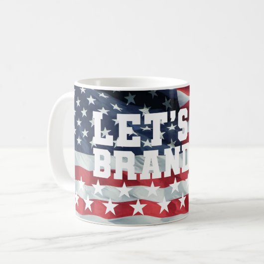 ALLONS BRANDON ! [Police 6] Mug classique (Devant gauche)