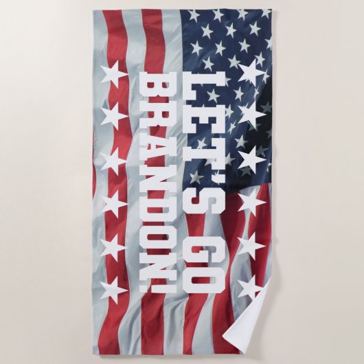 ALLONS BRANDON ! [Police 6] Serviette de plage (Devant)