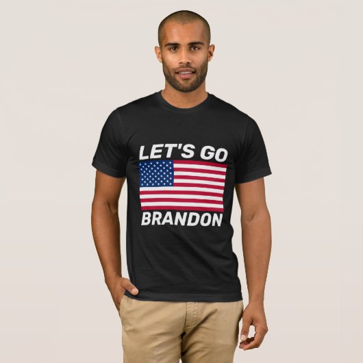ALLONS BRANDON ! T-SHIRTS DE DRAPEAU (Devant entier)