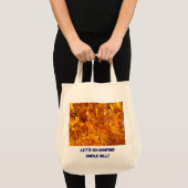 Allons camper, oncle Bill ! sacs totes Orange (Devant (produit))