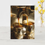 Allons chercher du café | Carte pour notes Espress (Fleur jaune)
