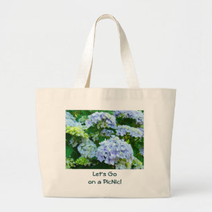 Allons faire un pique-nique ! Sac bleu Hydrangeas