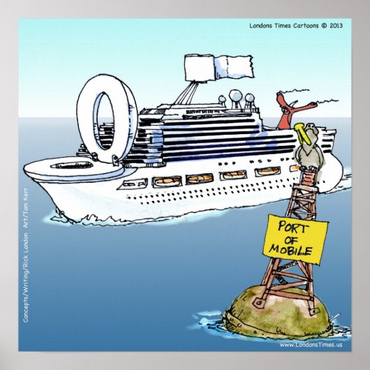 Allons Faire Une Croisière Affiche Drôle (Devant)