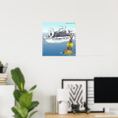 Allons Faire Une Croisière Affiche Drôle (Bureau à domicile)