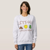 Allons grimper un Sweatshirt montagnard (Devant entier)